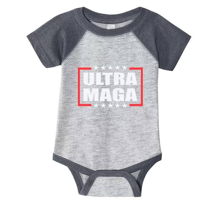 Ultra Maga 2024 Pro Trump Infant Baby Jersey Bodysuit