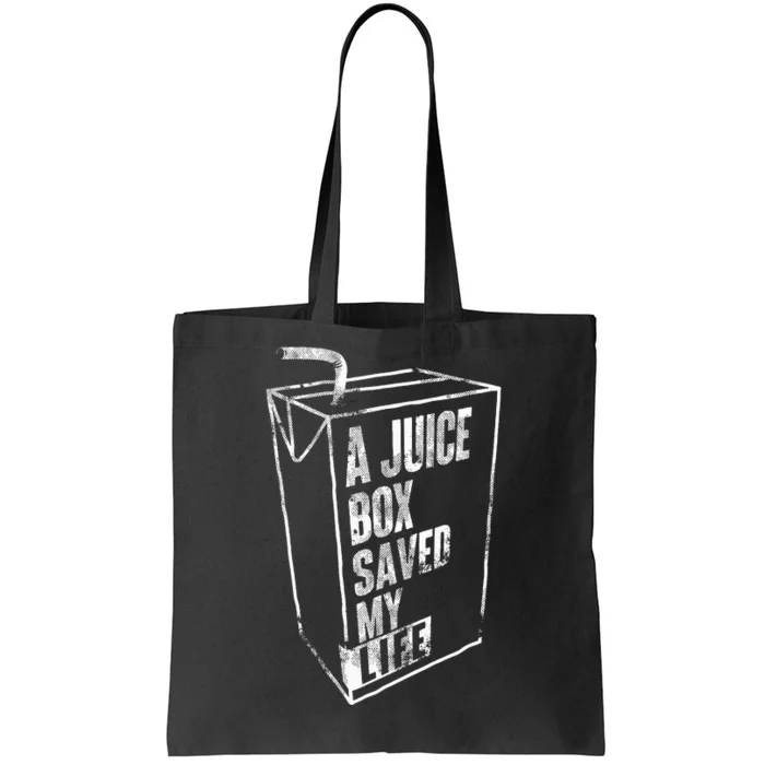 A Juice Box Saved My Life Blood Sugar Diabetes Awareness Tote Bag