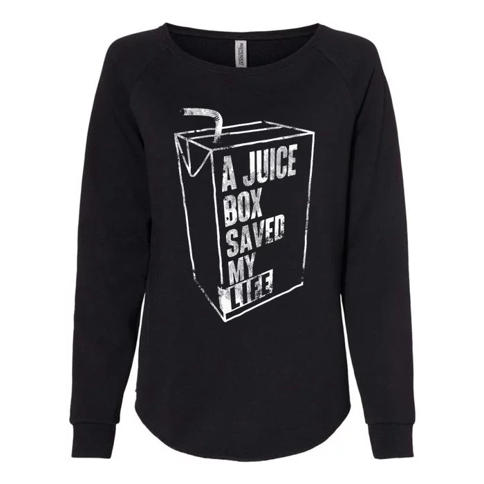 A Juice Box Saved My Life Blood Sugar Diabetes Awareness Womens California Wash Sweatshirt