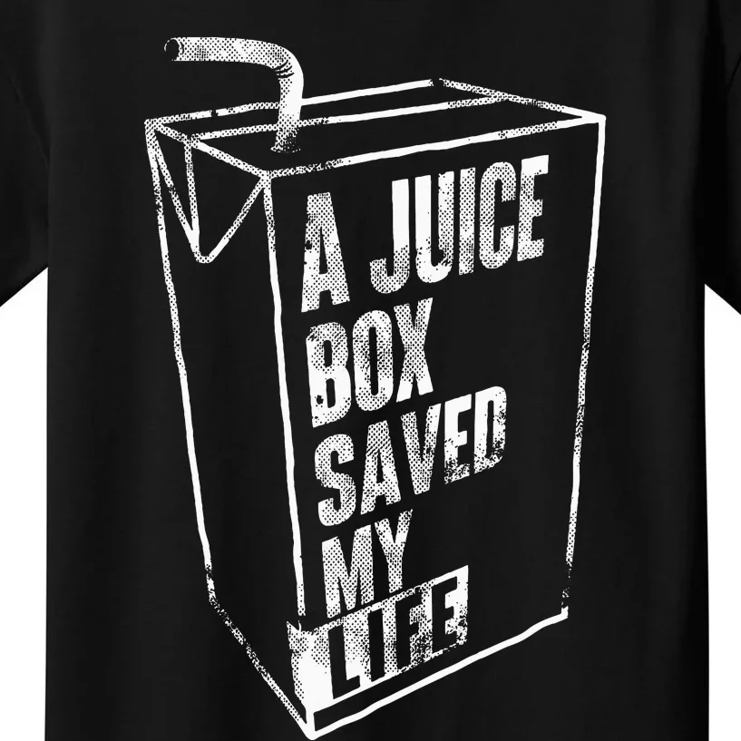 A Juice Box Saved My Life Blood Sugar Diabetes Awareness Kids T-Shirt