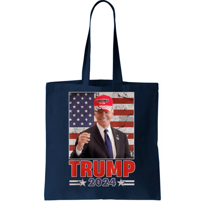 Anti Joe Biden Funny Conservative Donald Trump 2024 Tote Bag