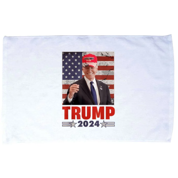 Anti Joe Biden Funny Conservative Donald Trump 2024 Microfiber Hand Towel