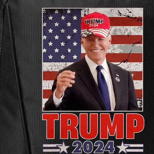 Anti Joe Biden Funny Conservative Donald Trump 2024 City Backpack