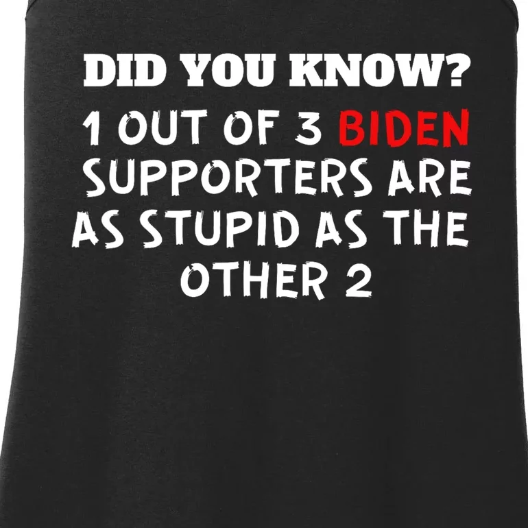 Anti Joe Biden Biden Supporters Are As Stupid Ladies Essential Tank