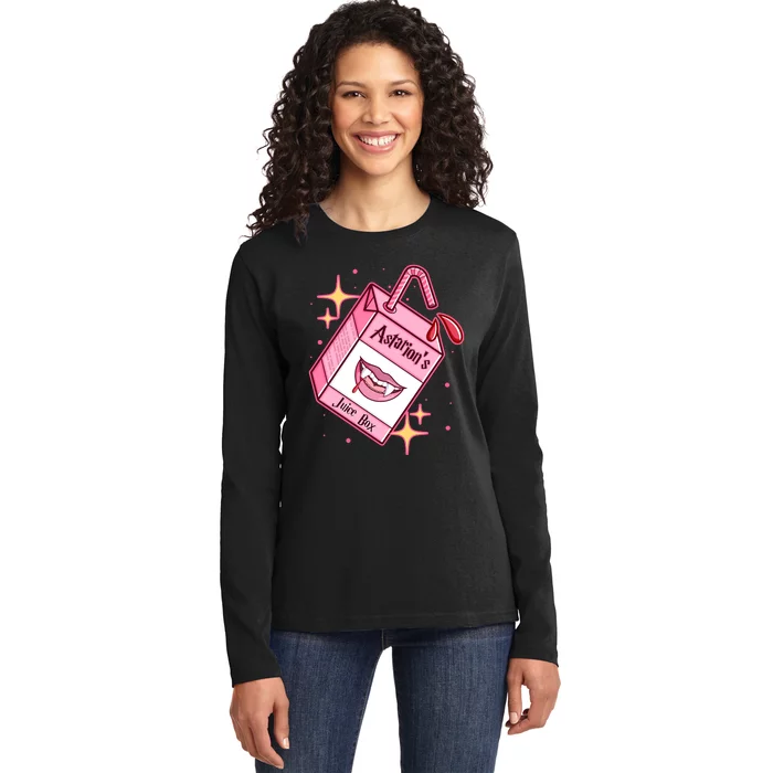 Astarions Juice Box Astarion BaldurS Gate 3 Ladies Long Sleeve Shirt