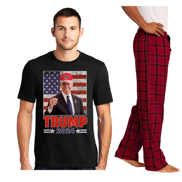 Anti Joe Biden Funny Conservative Donald Trump 2024 Pajama Set