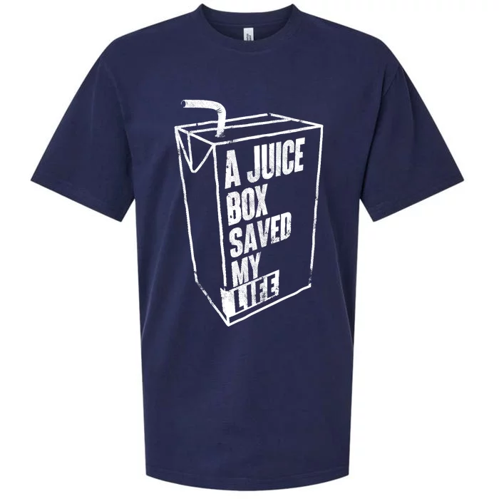 A Juice Box Saved My Life Blood Sugar Diabetes Awareness Sueded Cloud Jersey T-Shirt