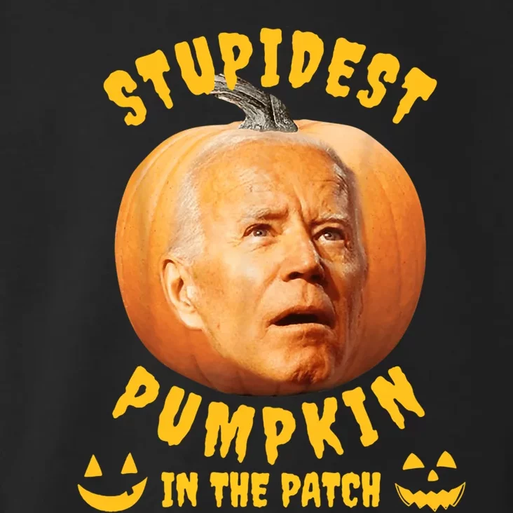 Anti Joe Biden Stupidest Pumpkin In The Patch Halloween Toddler Hoodie