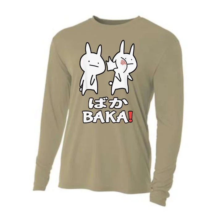 Anime Japanese Baka Rabbit Slap Otaku Manga Baka Japanese Cooling Performance Long Sleeve Crew