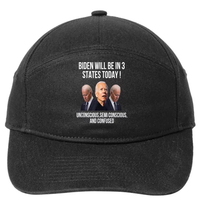 Anti Joe Biden ,Funny Joe Biden , Joe Biden , Donald Trump , Republicans , Repub 7-Panel Snapback Hat