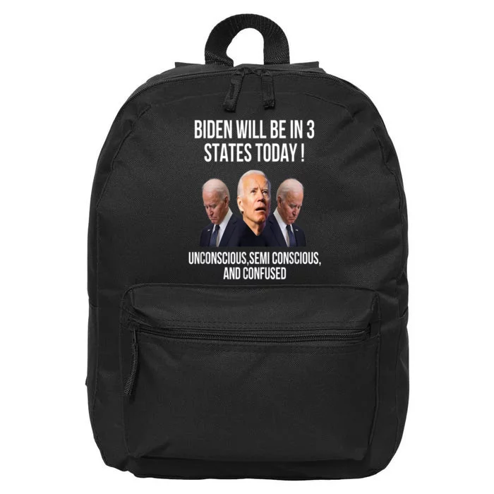 Anti Joe Biden ,Funny Joe Biden , Joe Biden , Donald Trump , Republicans , Repub 16 in Basic Backpack