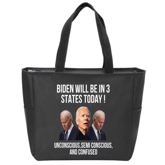 Anti Joe Biden ,Funny Joe Biden , Joe Biden , Donald Trump , Republicans , Repub Zip Tote Bag