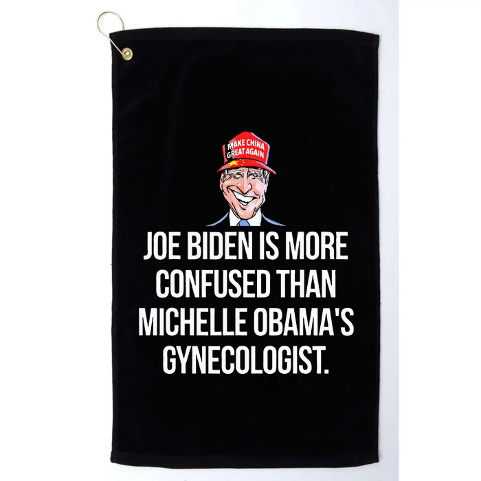 Anti Joe Biden Is More Confused Than Obama's Gynecologist Platinum Collection Golf Towel