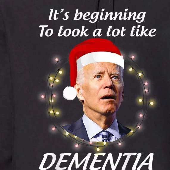 Anti Joe Biden Christmas Funny Republican Political Premium Hoodie