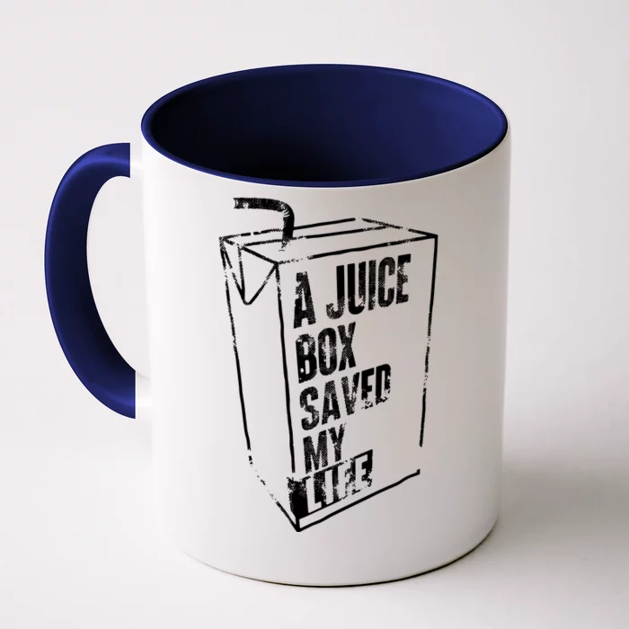 A Juice Box Saved My Life Front & Back Coffee Mug