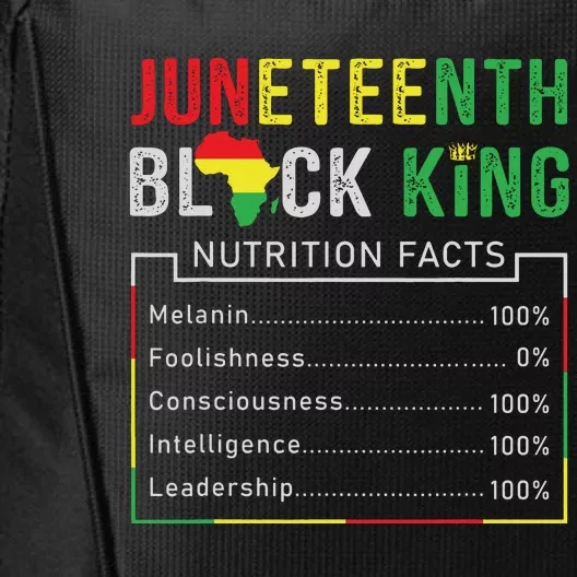 Awesome Juneteenth Black King Melanin Fathers Day City Backpack