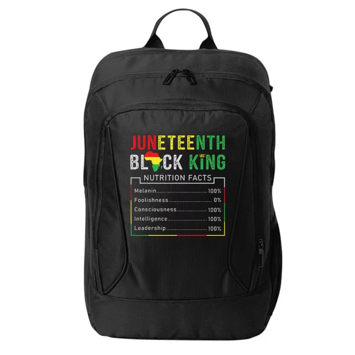 Awesome Juneteenth Black King Melanin Fathers Day City Backpack