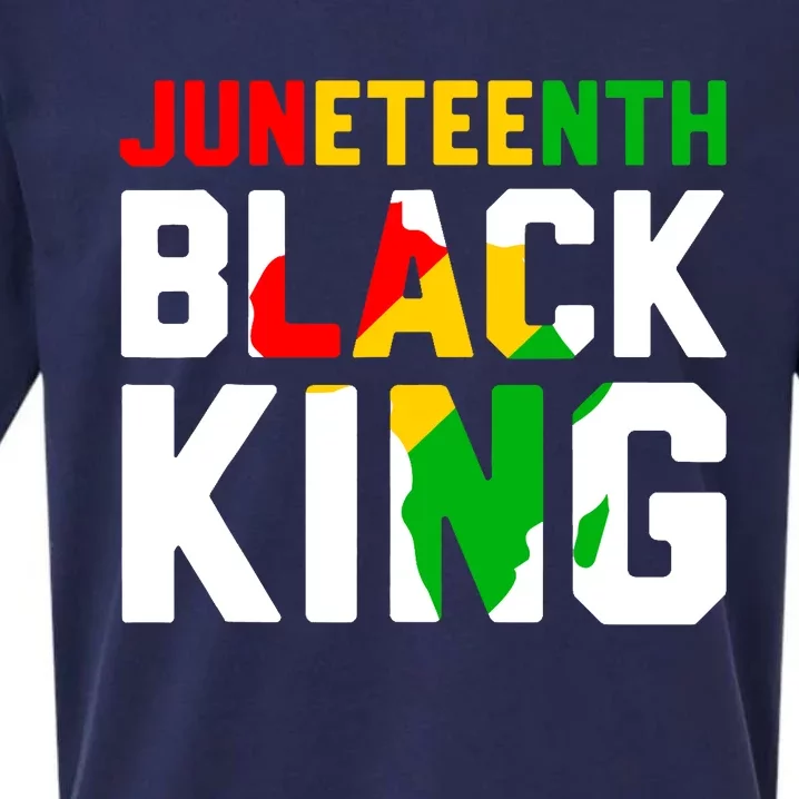 Awesome Juneteenth Black King Melanin Fathers Day Boy Sueded Cloud Jersey T-Shirt