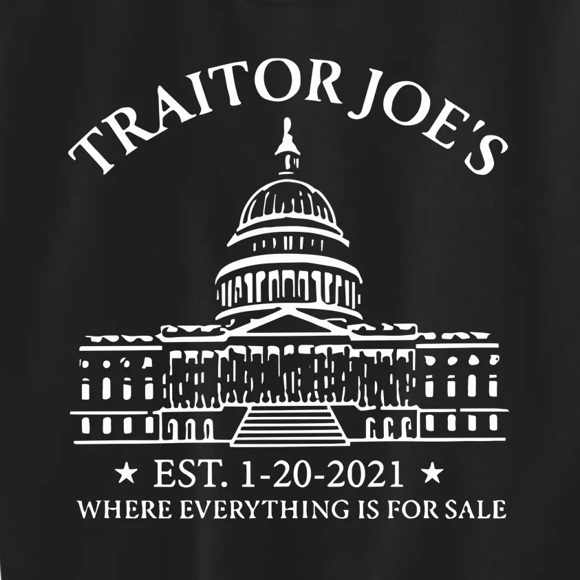 Anti Joe Biden Traitor Biden Kids Sweatshirt