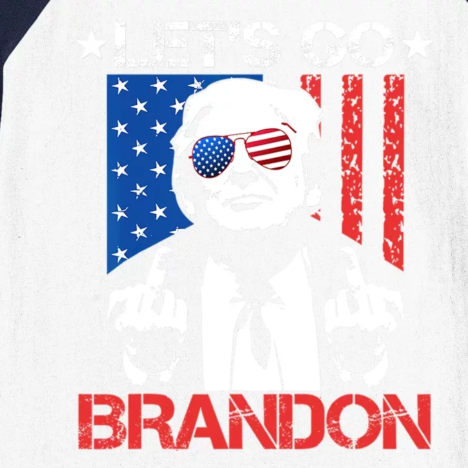 Anti Joe Biden LetS Go Brandon Funny Pro America Trump 2024 Baseball Sleeve Shirt