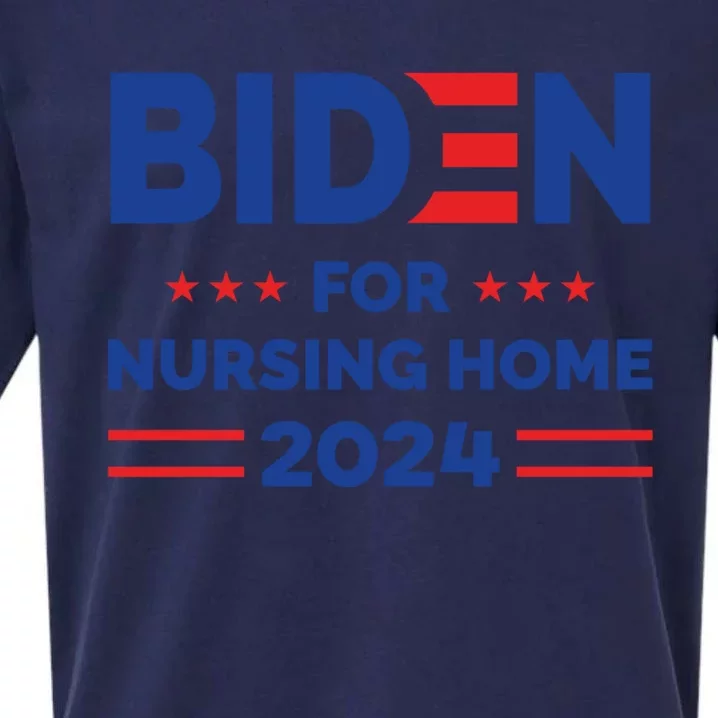 Anti Joe Biden For Nursing Home 2024 Let's Finish The Job Sueded Cloud Jersey T-Shirt