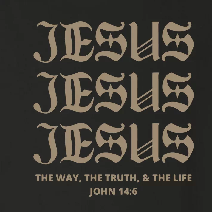 Aesthetic Jesus Christian Bible Verse Toddler Long Sleeve Shirt