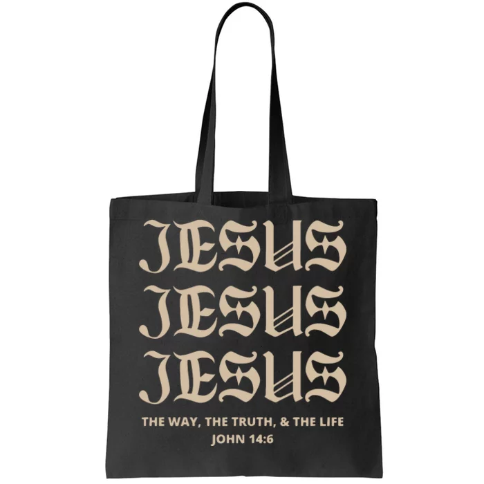 Aesthetic Jesus Christian Tote Bag