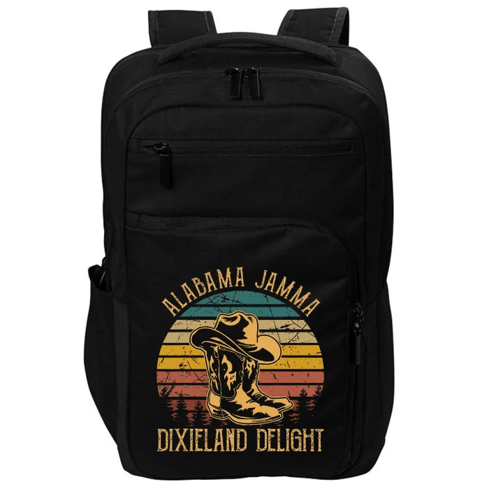 Alabama Jamma Dixieland Delight Graphic Cow Hat And Boots Impact Tech Backpack