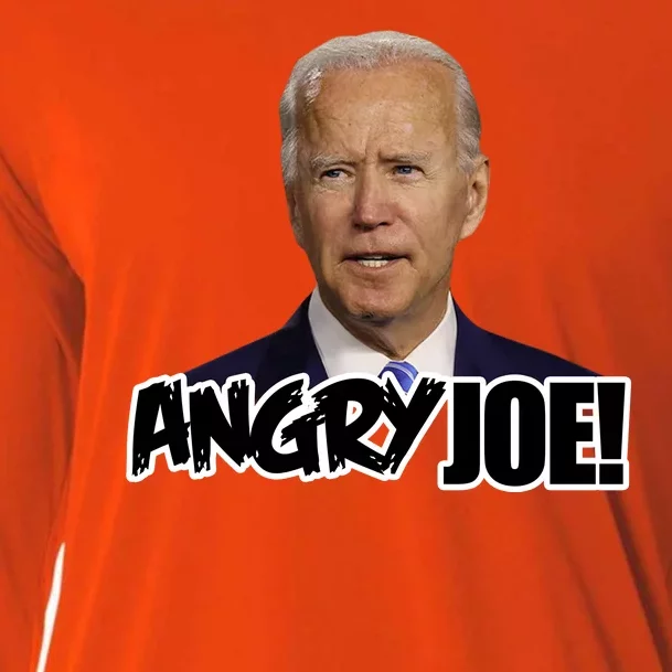 Angry Joe! Funny Biden Cooling Performance Long Sleeve Crew