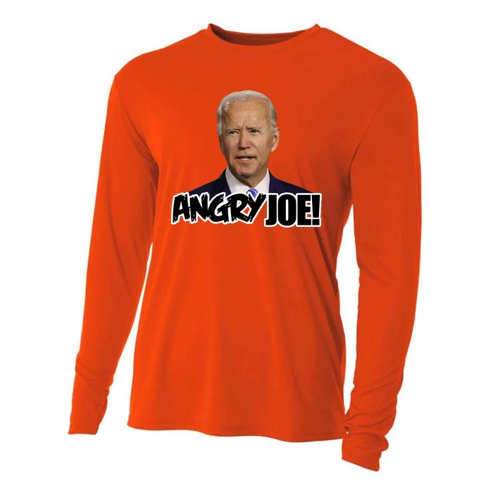 Angry Joe! Funny Biden Cooling Performance Long Sleeve Crew