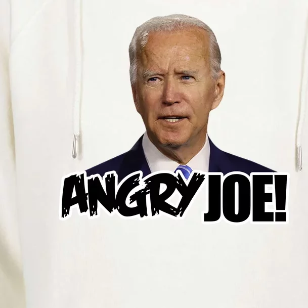 Angry Joe! Funny Biden Womens Funnel Neck Pullover Hood