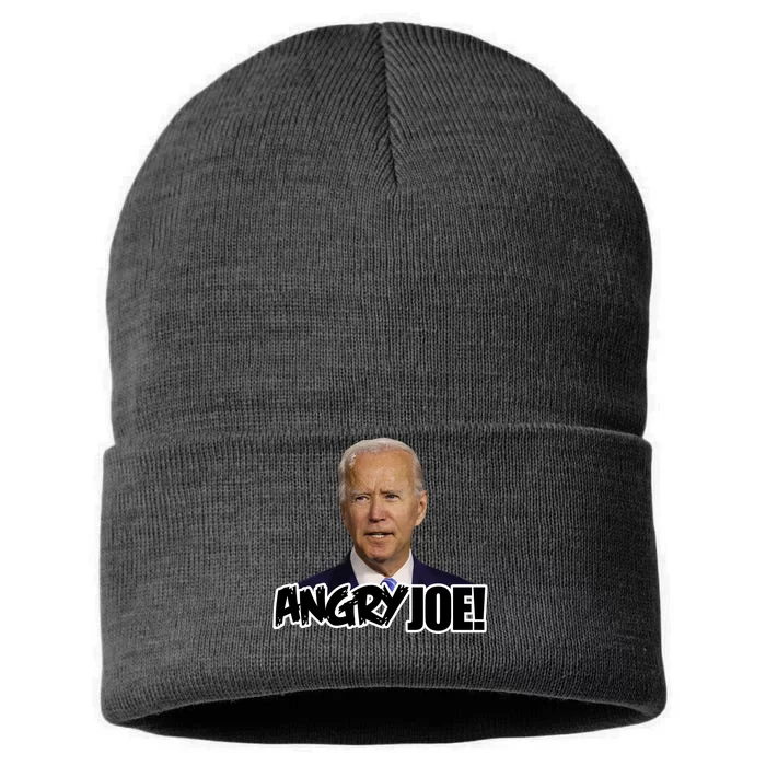 Angry Joe! Funny Biden Sustainable Knit Beanie