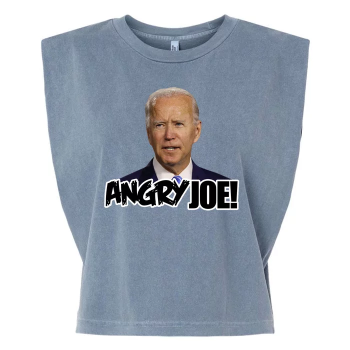 Angry Joe! Funny Biden Garment-Dyed Women's Muscle Tee