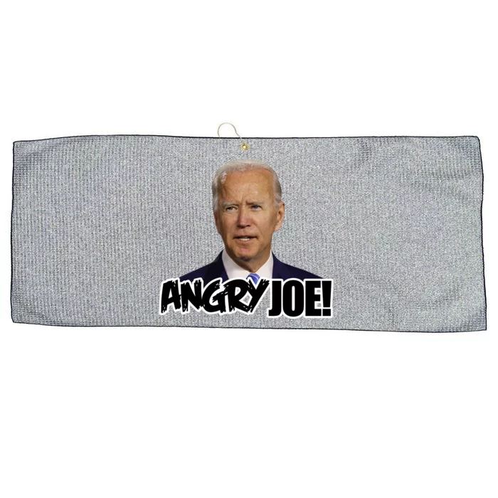 Angry Joe! Funny Biden Large Microfiber Waffle Golf Towel