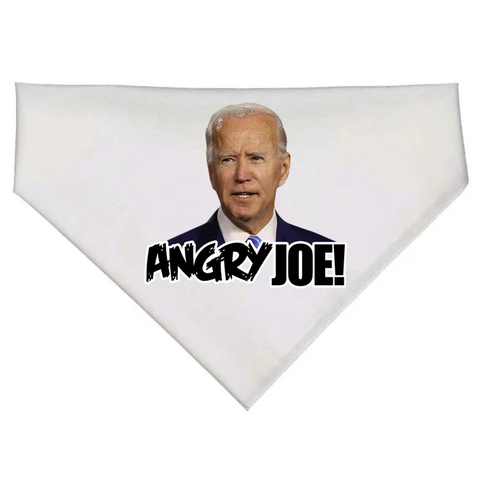 Angry Joe! Funny Biden USA-Made Doggie Bandana