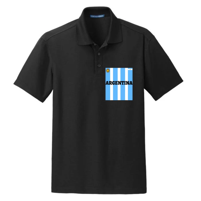 Argentina Jersey Flagsoccertravelfootball T Dry Zone Grid Performance Polo