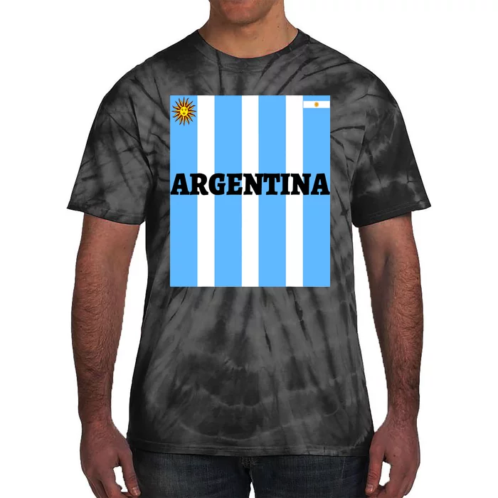 Argentina Jersey Flagsoccertravelfootball T Tie-Dye T-Shirt