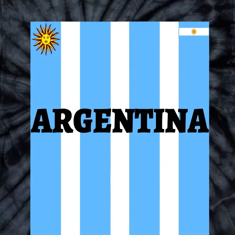 Argentina Jersey Flagsoccertravelfootball T Tie-Dye T-Shirt