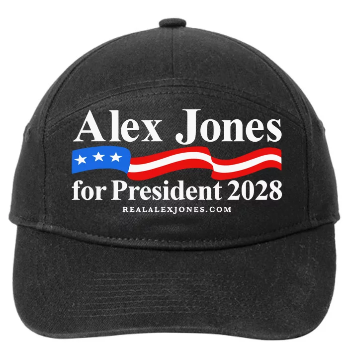 Alex Jones For President Limited Edition Fundraiser 7-Panel Snapback Hat