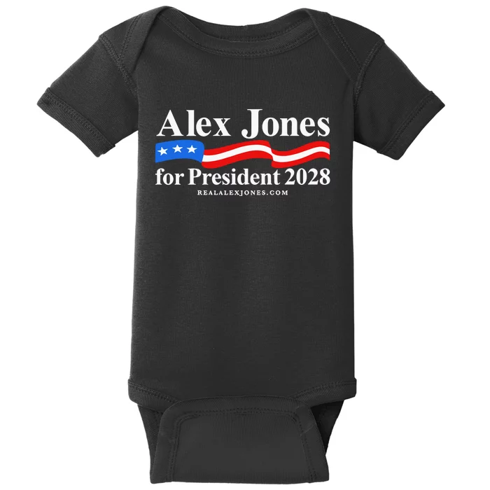 Alex Jones For President Limited Edition Fundraiser Baby Bodysuit