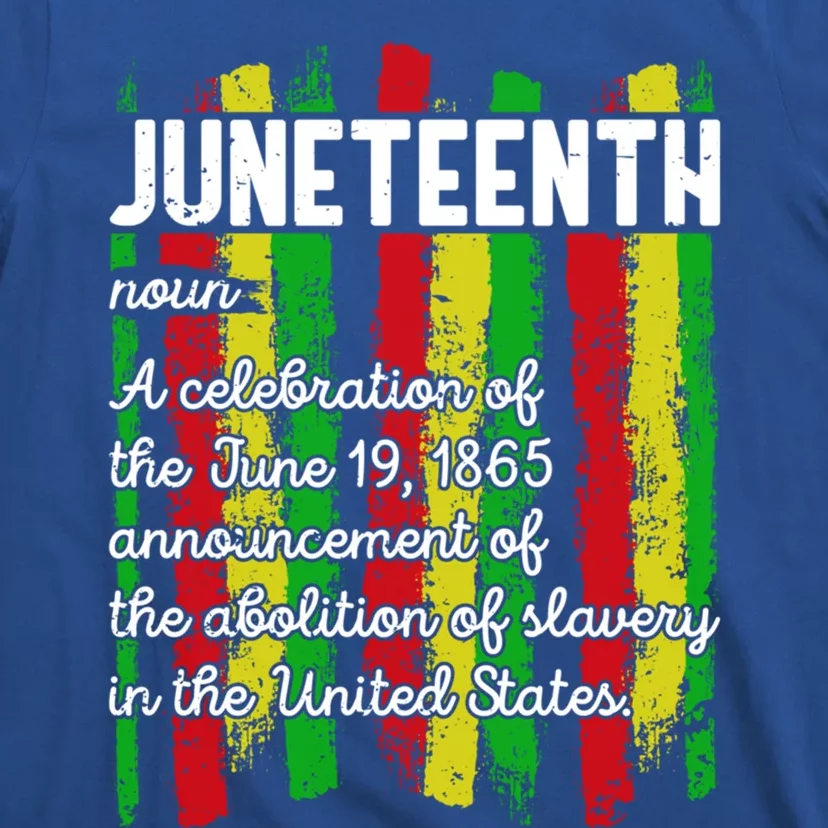 American Juneteenth Flag Black History Freegiftish June 19 1865 Cute Gift T-Shirt