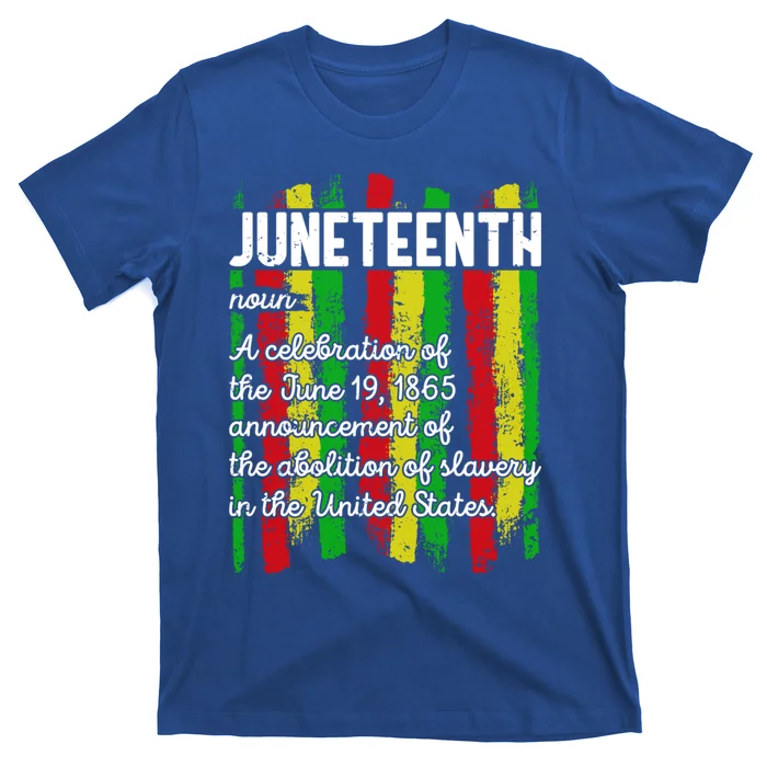 American Juneteenth Flag Black History Freegiftish June 19 1865 Cute Gift T-Shirt