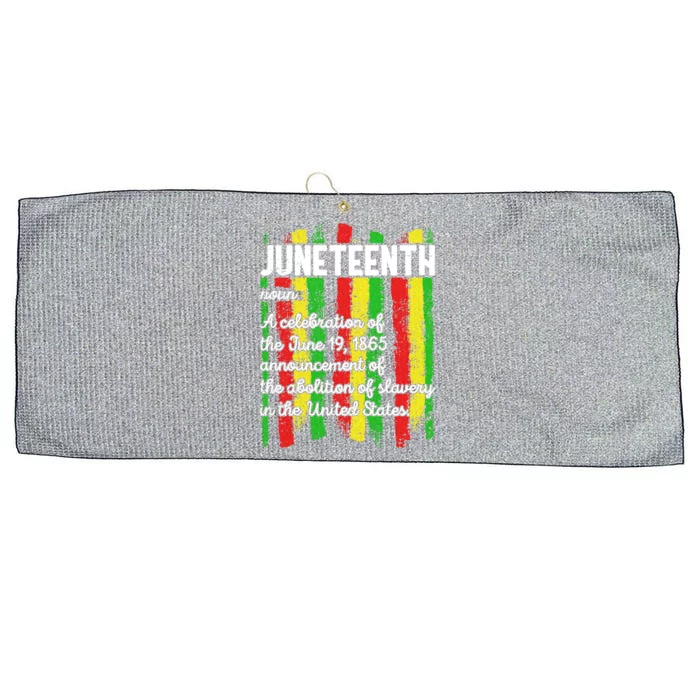 American Juneteenth Flag Black History Freegiftish June 19 1865 Cute Gift Large Microfiber Waffle Golf Towel