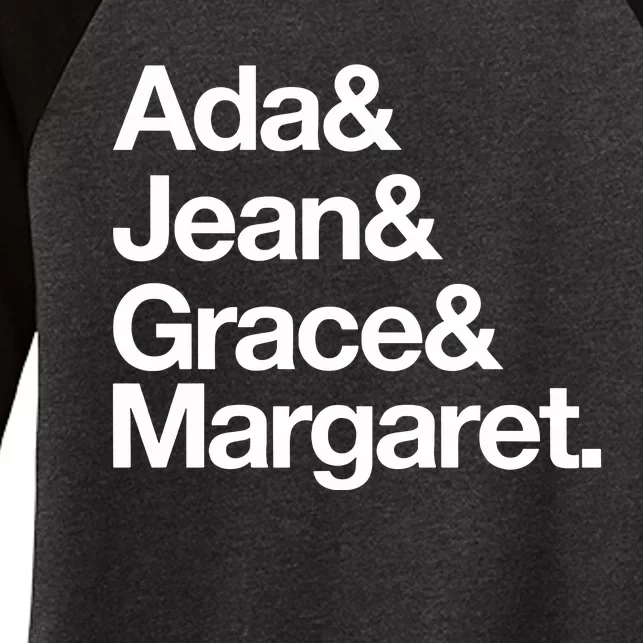 Ada & Jean & Grace & Margaret Women's Tri-Blend 3/4-Sleeve Raglan Shirt