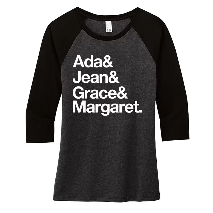 Ada & Jean & Grace & Margaret Women's Tri-Blend 3/4-Sleeve Raglan Shirt