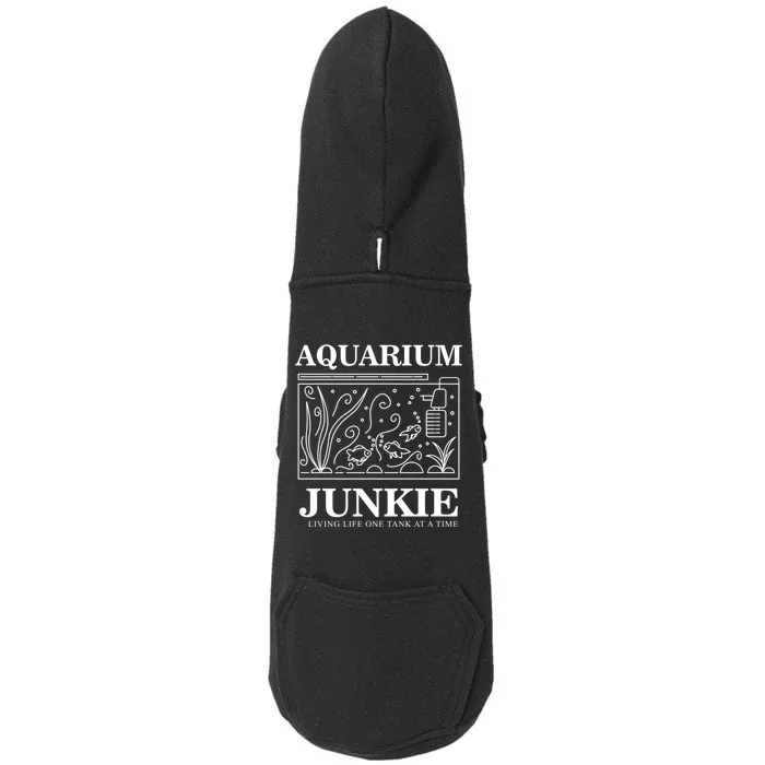 Aquarium Junkie Gift Aquarist Tank Fish Keeping Lover Meaningful Gift Doggie 3-End Fleece Hoodie