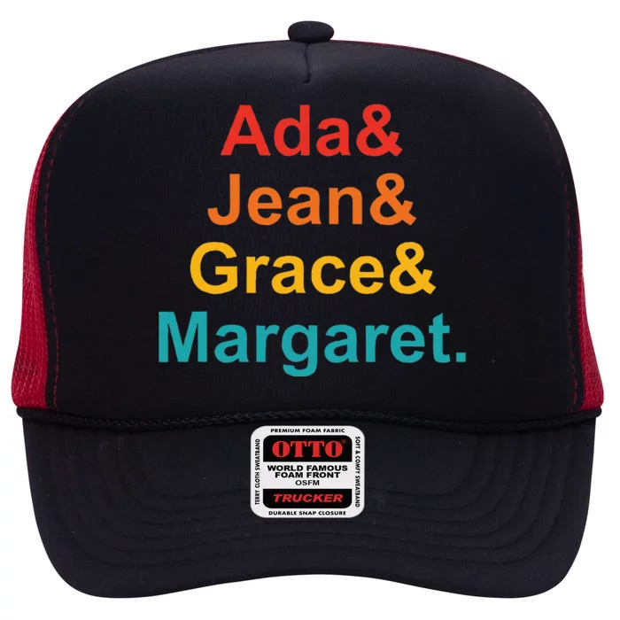 Ada& Jean& Grace& Margaret Funny High Crown Mesh Trucker Hat