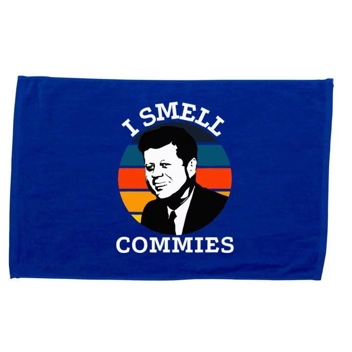 American Jfk I Smell Commies Political Humor Gift Microfiber Hand Towel