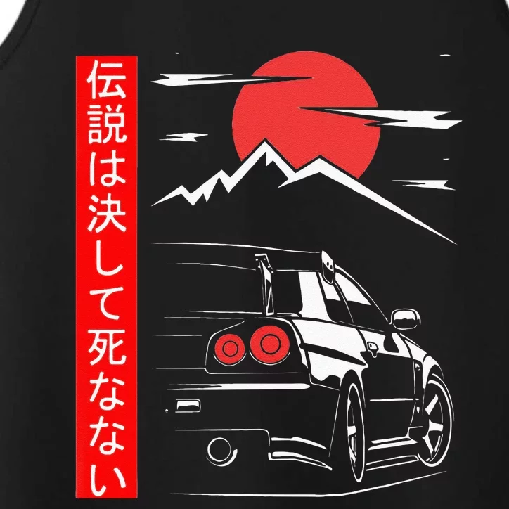 Automotive JDM Legend Tuning Car 34 Japan Performance Tank