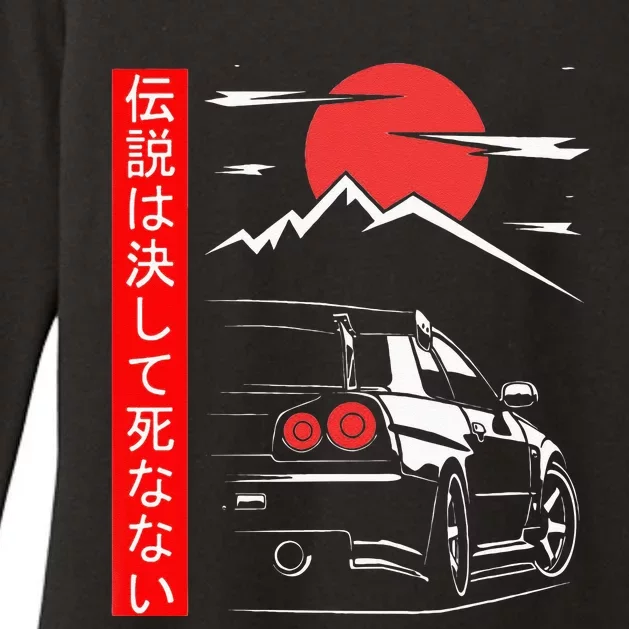 Automotive JDM Legend Tuning Car 34 Japan Womens CVC Long Sleeve Shirt